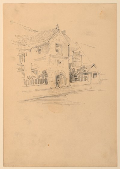 Maison dans une rue - Arnold William Brunner