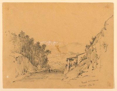 Col de montagne et village - Arnold William Brunner