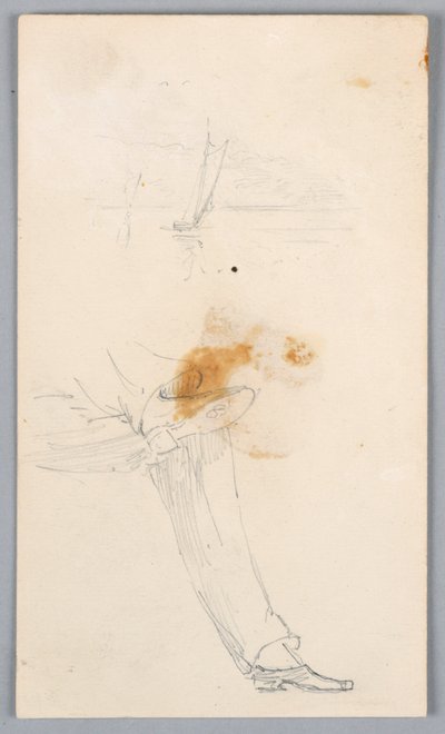 Croquis de jambes croisées - Arnold William Brunner