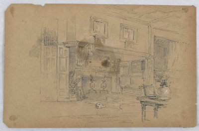 Croquis de grande salle - Arnold William Brunner