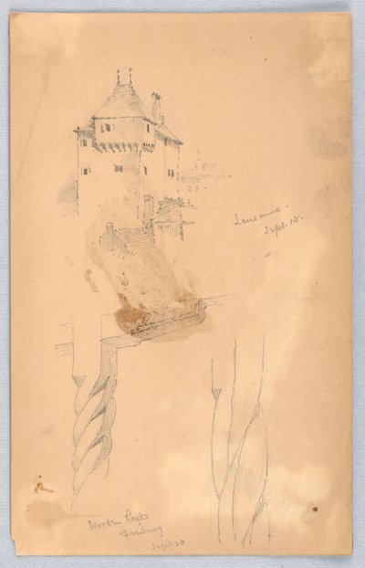 Esquisses à Lausanne - Arnold William Brunner