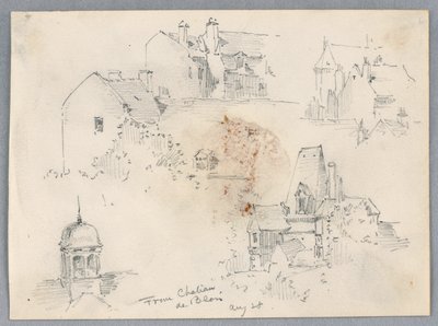 Croquis du Château de Blois - Arnold William Brunner