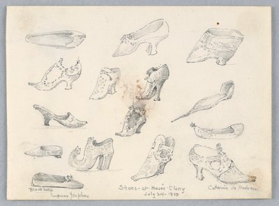 Croquis de chaussures - Arnold William Brunner