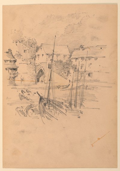 Petit port de pêche - Arnold William Brunner