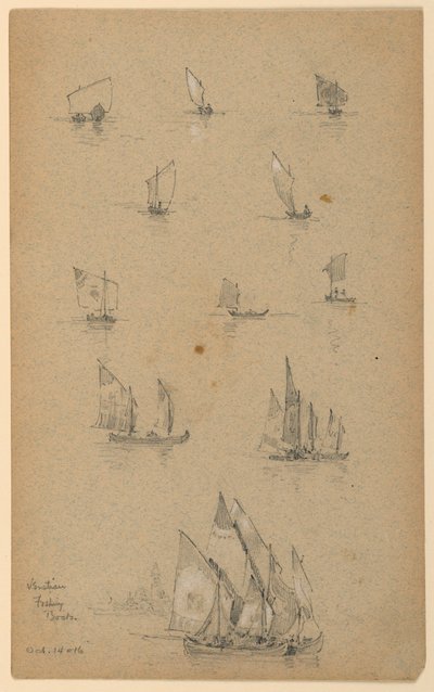 Bateaux de pêche vénitiens - Arnold William Brunner