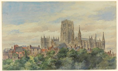 Vue de la cathédrale de Durham - Arnold William Brunner