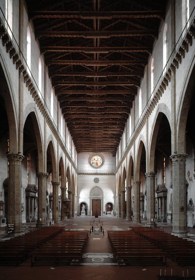 Renaissance : vue intérieure de la basilique Santa Croce projetée par Arnolfo di Cambio - Arnolfo di Cambio