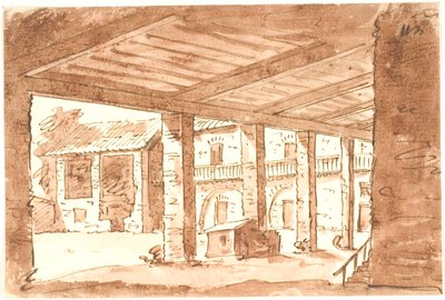 Cour italienne avec arcade - Aron Wallick