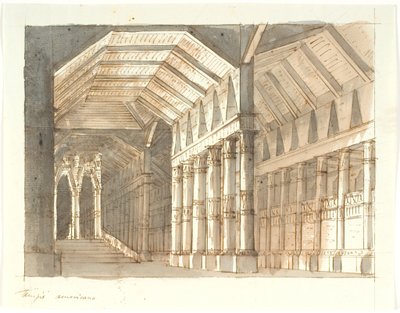 "Temple" avec colonnes et escalier - Aron Wallick