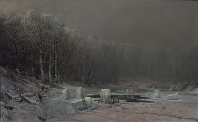 Hiver. Fendage de glace - Arseniy Ivanovich Meshchersky
