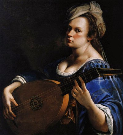Autoportrait en joueur de luth - Artemisia Gentileschi