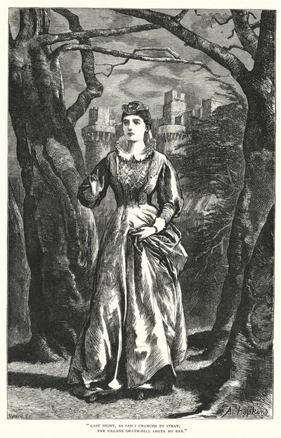 Cumnor Hall (gravure) - Arthur (after) Hopkins