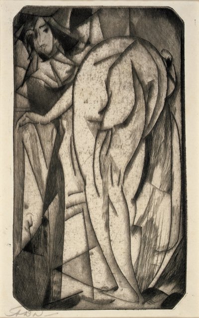 Femme au bain et servante - Arthur B. Davies
