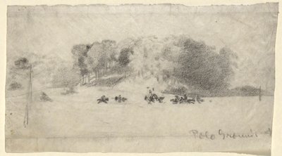 Terrain de Polo - Arthur B. Davies