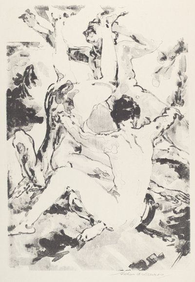 Trois acrobates - Arthur B. Davies