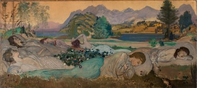 Le Sommeil Parfait en Eux, 1908 - Arthur Bowen Davies