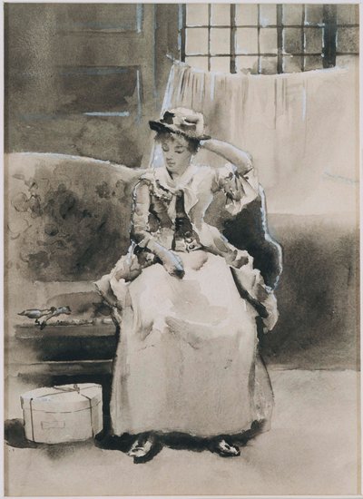 Sans titre (Femme assise) - Arthur Bowen Davies