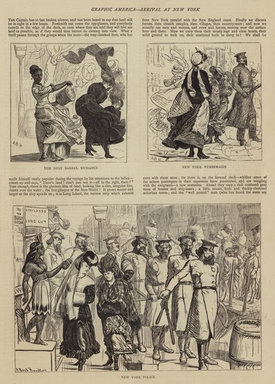 Graphic America, arrivée à New York - Arthur Boyd Houghton