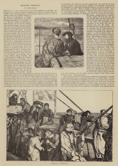 Amérique graphique, en plein océan - Arthur Boyd Houghton