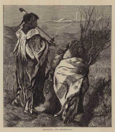 Hiawatha et Minne-ha-ha - Arthur Boyd Houghton