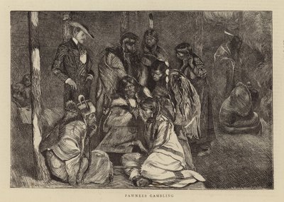 Les Pawnees jouant - Arthur Boyd Houghton