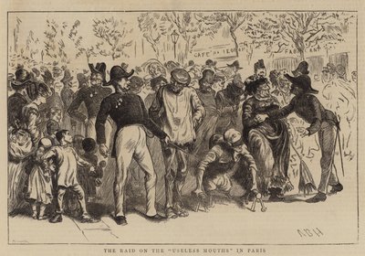 Le Raid sur les bouches inutiles à Paris - Arthur Boyd Houghton