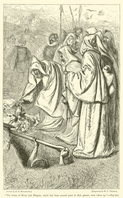 Les os de Bucer et Phagius, qui étaient dans leurs tombes depuis plusieurs années, furent exhumés - Arthur Boyd Houghton