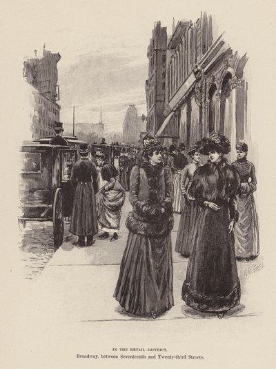 Dans le quartier commerçant - Arthur Burdett Frost