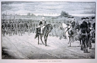 Lord Cornwallis se rend à George Washington à Yorktown - Arthur Burdett Frost