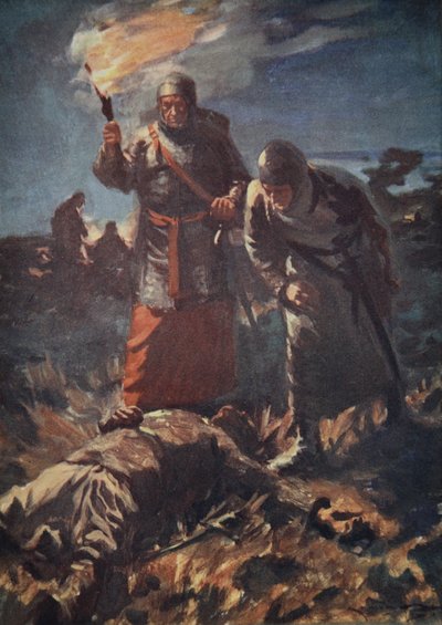 En vain ils cherchaient son corps parmi les morts, illustration de 