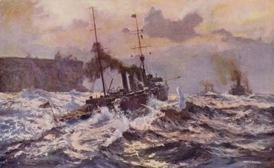 Navires de guerre de la marine australienne quittant le port de Sydney - Arthur C. Burgess