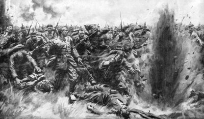 Une attaque massive allemande sur le front britannique, Première Guerre mondiale, 1914-1926 - Arthur C. Michael