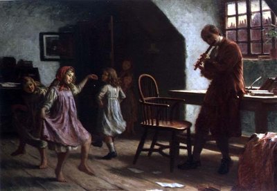 Enfants dansant devant Oliver Goldsmith - Arthur Claude Cooke