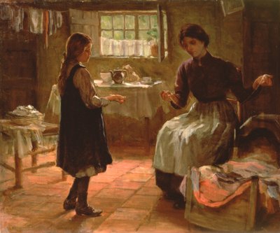 Leçon domestique, c.1890 - Arthur Claude Cooke