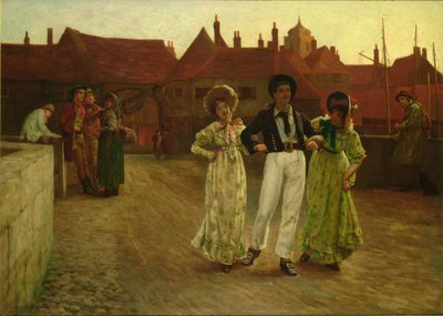 Jack à terre, scène à Sandwich, Kent - Arthur Claude Cooke