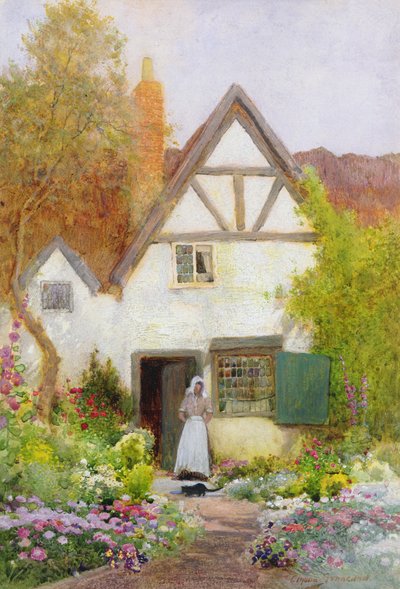 Nourrir le chat - Arthur Claude Strachan