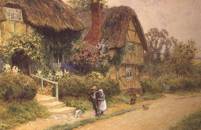 Le Cottage au Toit de Chaume - Arthur Claude Strachan