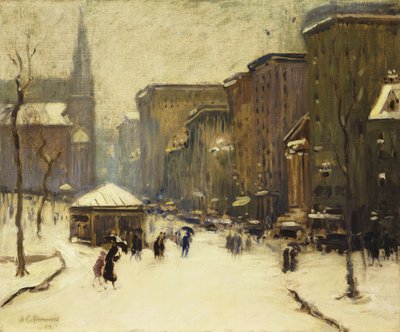 Église de Park Street sous la neige - Arthur Clifton Goodwin