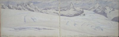 Vue depuis le Cima de Jazi - Arthur Cust