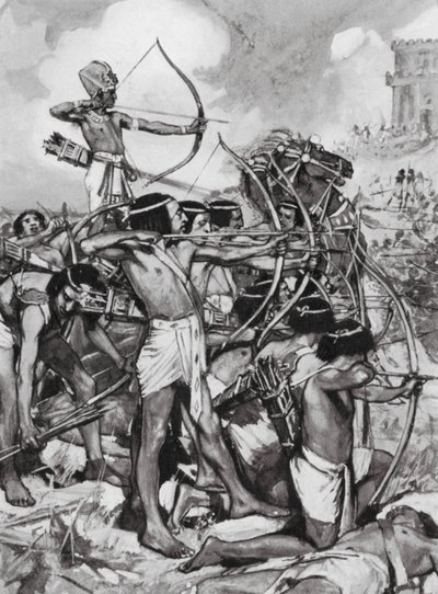 Thoutmôsis III attaquant les Syriens, XVIIIe dynastie - Arthur David (after) McCormick