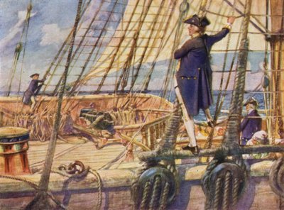 Capitaine Nelson défiant un aspirant à une course au mât - Arthur David McCormick