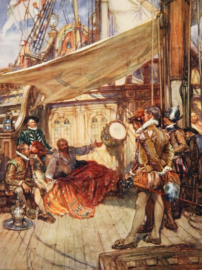 Le tambour de Drake, illustration de 