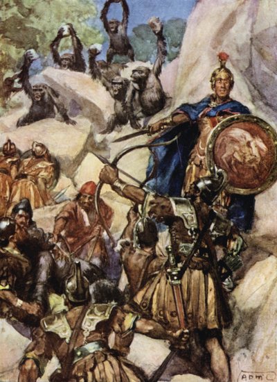 Les Carthaginois attaquant les Gorilles - Arthur David McCormick
