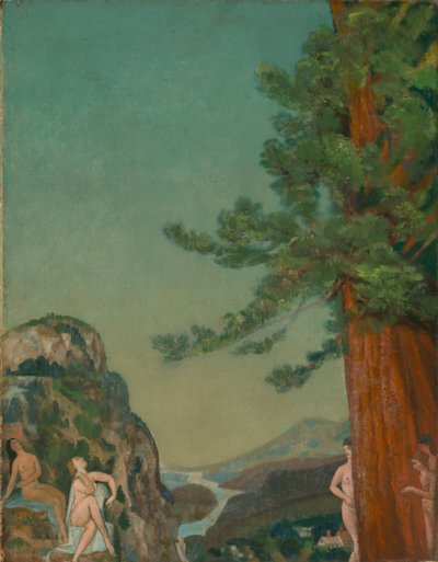 Sur les falaises - Arthur Davies