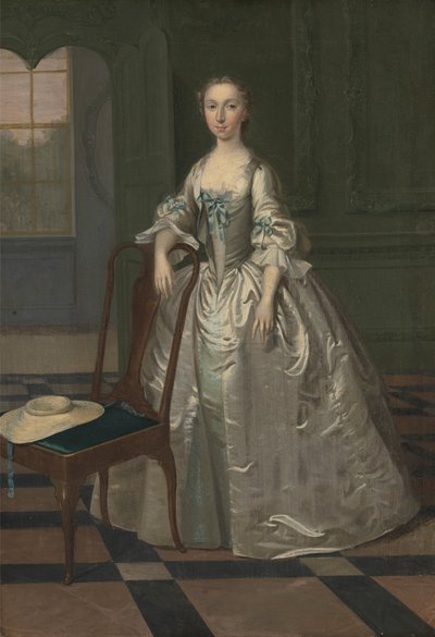Une dame dans un salon - Arthur Devis