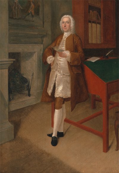 Un inconnu dans une bibliothèque - Arthur Devis