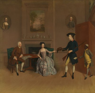 John Orde, sa femme Anne, son fils aîné William, et un serviteur - Arthur Devis