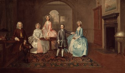 John Thomlinson et sa famille - Arthur Devis