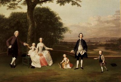 La famille Till, vers 1750-51 - Arthur Devis