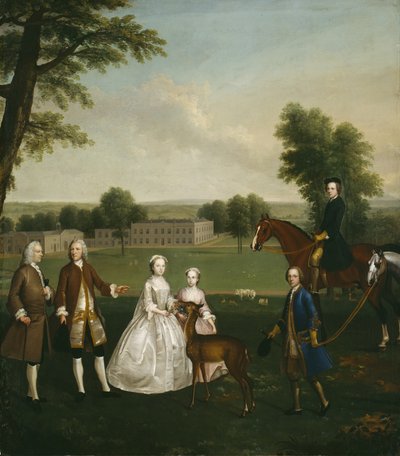 Thomas Lister et Famille à Gisburne Park, 1740-41 - Arthur Devis